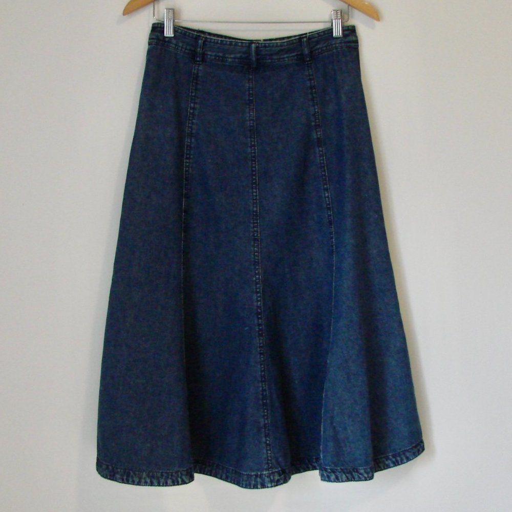 Jones New York Dark Blue Maxi Skirt - Picture 11 of 13
